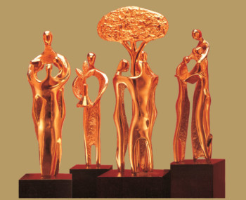 The beautiful Jamnalal Bajaj Award trophies which are given to individuals for outstanding contribution in the fields of Constructive work,
Application of science & technology for rural development, Development and welfare of women and children (instituted in memory of Mrs. Jankidevi Bajaj) and Promoting Gandhian values outside India by individuals other than Indian citizens